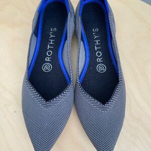 Rothy's Women's Gray and Blue Flats sz 7